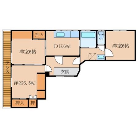 ファミールマンションの物件間取画像